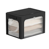 Cutie De Depozitare, Cu 3 Ferestre Cu Fermoar Bidirectional, Cadru Din Otel, Impermeabil, 38L
