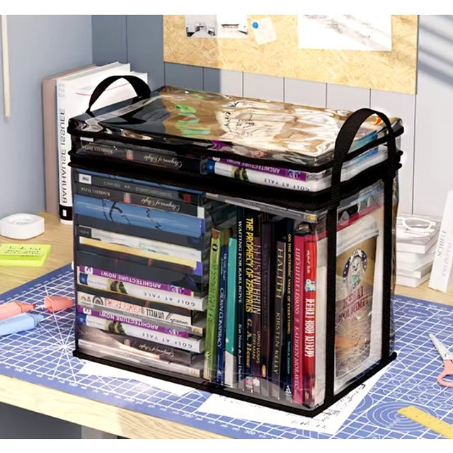 Cutie De Depozitare Din PVC Textil, Rezistentă La Apă, Geantă Pentru Cărți, 23 x 17 x 28 cm - vivimall.ro