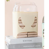 Cutie de Depozitare, Vivimall, Montare Perete, Adeziv, Fara Perfoare, din ABS, Model Urs, 18 x 11 x 25 cm, Crem - vivimall.ro