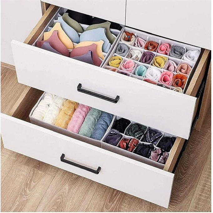 Cutie De Depozitare, Pentru Lenjerie, Sosete Si Sutiene, Material Textil, 24 Compartimente, Culoare