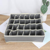 Cutie De Depozitare, Pentru Lenjerie, Sosete Si Sutiene, Material Textil, 24 Compartimente, Culoare