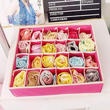 Cutie De Depozitare, Pentru Lenjerie, Sosete Si Sutiene, Material Textil, 24 Compartimente, Culoare