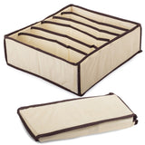 Cutie De Depozitare, Pentru Lenjerie, Sosete Si Sutiene, Material Textil, 7 Compartimente, Culoare