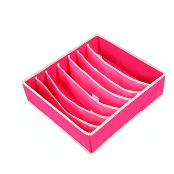 Cutie De Depozitare, Pentru Lenjerie, Sosete Si Sutiene, Material Textil, 7 Compartimente, Culoare