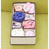 Cutie De Depozitare, Pentru Lenjerie, Sosete Si Sutiene, Material Textil, 8 Compartimente, Culoare