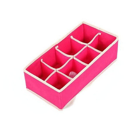 Cutie De Depozitare, Pentru Lenjerie, Sosete Si Sutiene, Material Textil, 8 Compartimente, Culoare