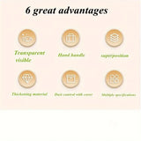 Cutie De Depozitare, Vivimall, Tip Valiza, pentru Alimente, Jucarii, Accesorii, Transparent-Gri, Marime L, 38.5x27.5x22 cm - vivimall.ro