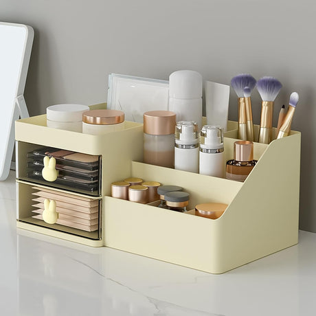 Cutie De Depozitare Pentru Birou Crem | DeskMate - vivimall.ro