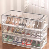 Cutie Pantofi Transparenta Pliabila | ShoeVault - vivimall.ro