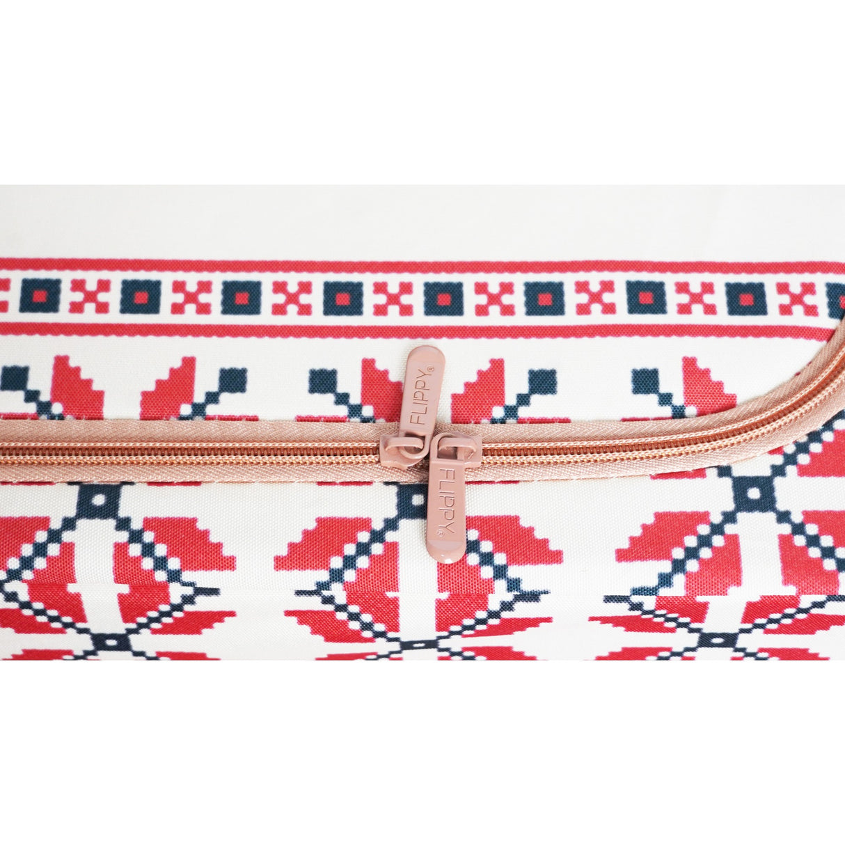 Cutie De Depozitare Pliabila,100 L Din Bumbac Si In, Fereastra Frontala, 2 Usi De Acces Cu Fermoar Bidirectional, Cadru Metalic, Suport Baza Stabil Din Plastic, Motiv Traditional - vivimall.ro