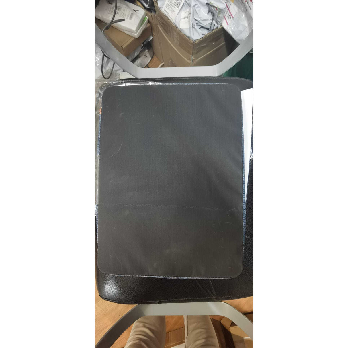 Cutie De Depozitare Pliabila, 24 L, Din Bumbac Si In, Fereastra Frontala, 2 Usi De Acces Cu Fermoar Bidirectional, Cadru Metalic, Suport Baza Stabil Din Plastic, Marin, Resigilata - vivimall.ro