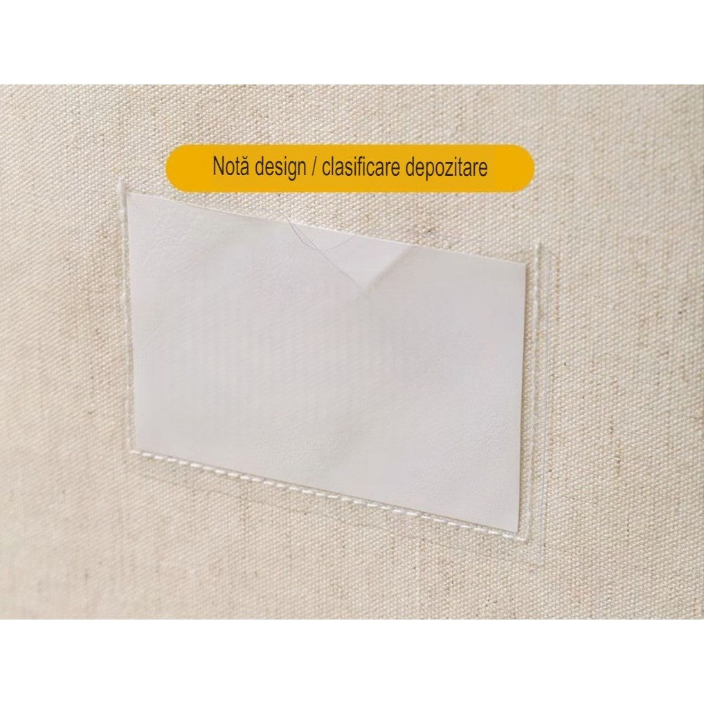 Cutie De Depozitare Pliabila, Cu Fereastra Si Fermoar Dublu, 66 L, Textil Premium, Cadru Metalic, Impermeabila