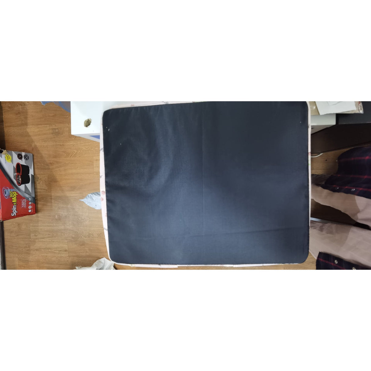 Cutie De Depozitare Pliabila, Cu Fermoar, 100 L, Textil, O Fereastra, Cadru Metalic, Suport Baza Stabil Din Plastic, Imprimeu Punctat, Resigilat - vivimall.ro