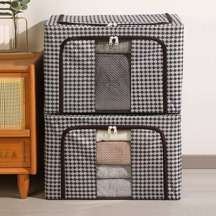 Cutie De Depozitare Pliabila, Cu Fermoar, 66 L, Textile, Design Zebra - vivimall.ro