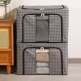 Cutie de Depozitare Pliabila, Vivimall, Cu fermoar, 66 L, Textile, 50x40x33 cm, Design Zebra - vivimall.ro