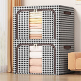 Cutie De Depozitare Pliabila, Cu Fermoar, 66 L, Textile, Design Zebra - vivimall.ro