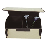 Cutie de Depozitare Auto, Flippy, Organizator Premium Portbagaj, 2 Compartimente Depozitare, Geanta Multifunctionala  din Piele Ecologica, Pliabil  si Rezistent la Uzura, Bej Deschis, 55 x 30 x 30cm - vivimall.ro