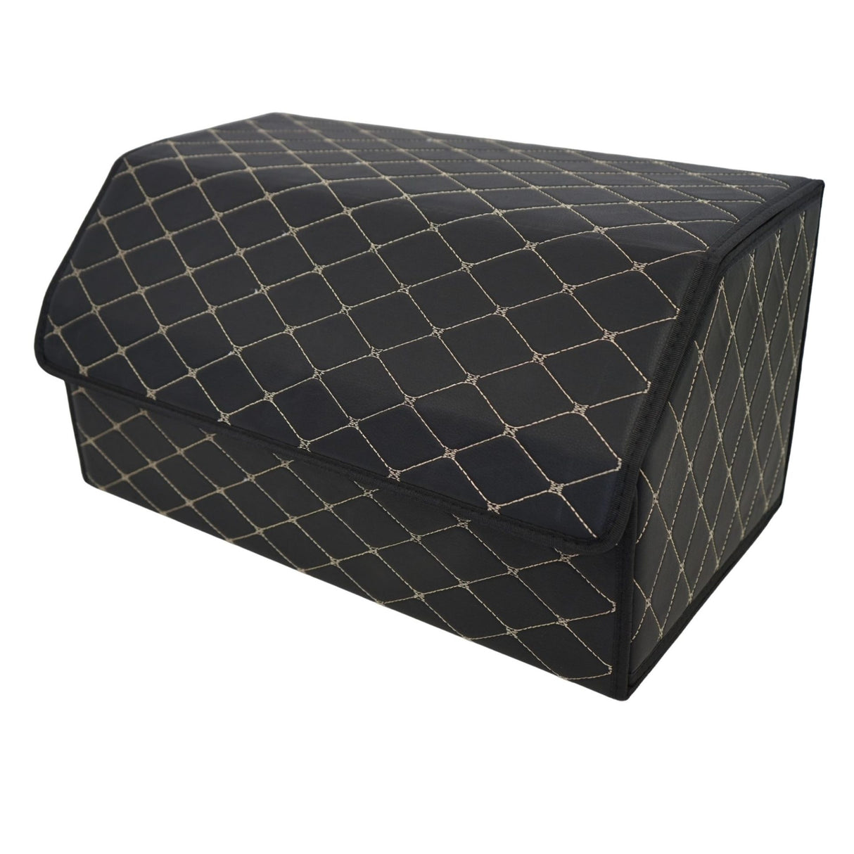 Cutie depozitare auto Flippy cu 2 compartimente deschise, interior organizat, unghi lateral