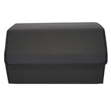 Cutie de Depozitare Auto, Flippy, Geanta Multifunctionala  din Piele Ecologica, Organizator Premium Portbagaj, 2 Compartimente Depozitare, Pliabil  si Rezistent la Uzura, Negru, 55 x 30 x 30cm - vivimall.ro