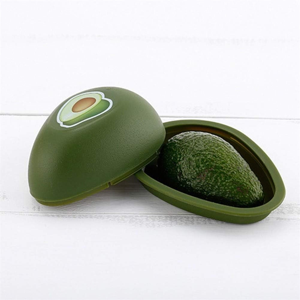 Cutie Alimentara, Vivimall, Model Avocado, din Plastic, 12.5 x 12.5 x 5.4 cm, 500 ml, Verde Inchis - vivimall.ro