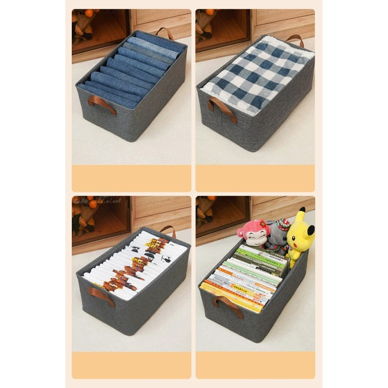 Cutie De Depozitare Tip Cos, Material Textil, Pliabila, 35 L, Cadru Metalic, Cu Manere