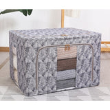 Cutie Depozitare, 66L, Din Material Textil, Pentru Haine Si Lenjerii, Model Bambus