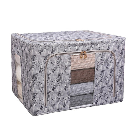 Cutie Depozitare, 66L, Din Material Textil, Pentru Haine Si Lenjerii, Model Bambus