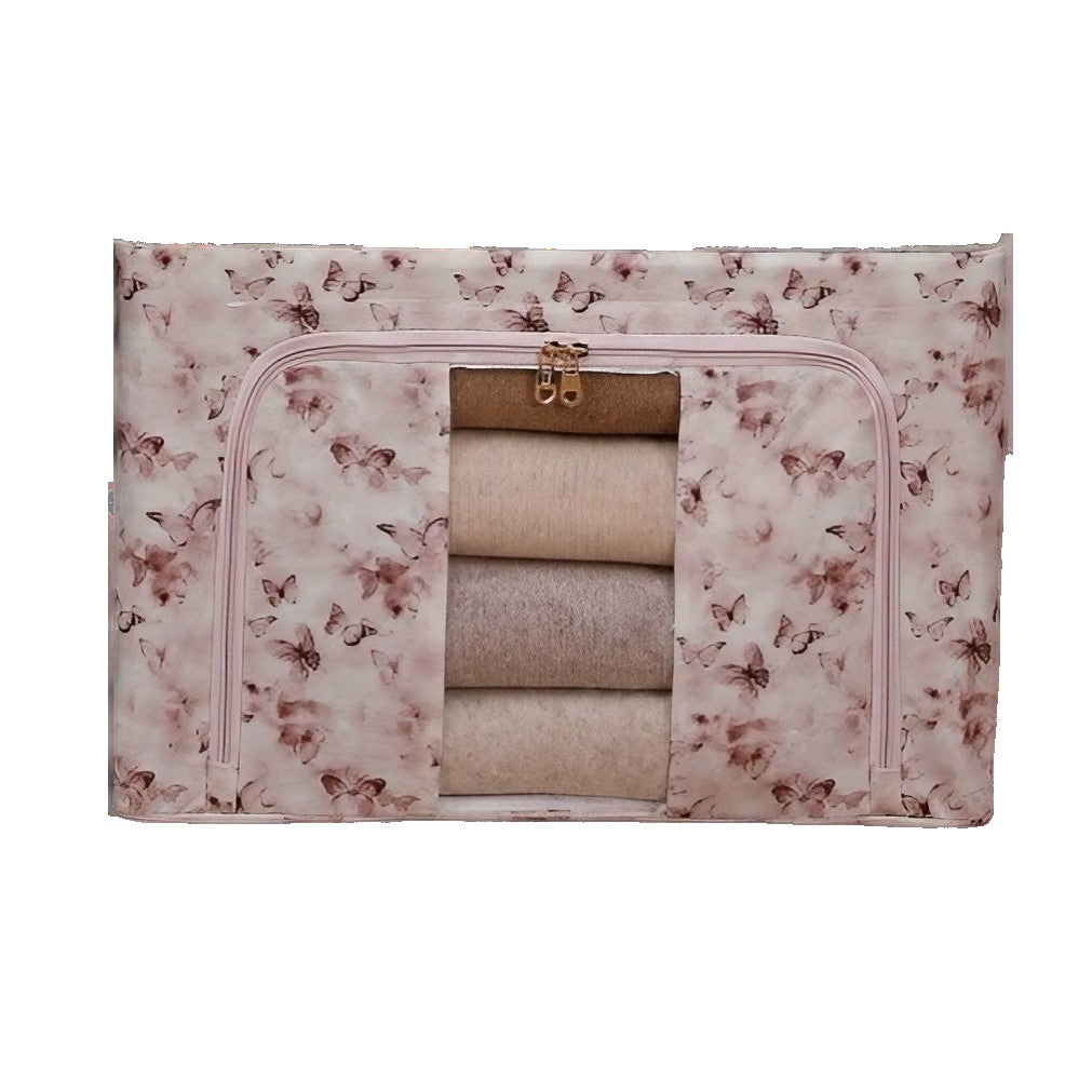 Cutie Depozitare, 66L, Din Material Textil, Pentru Haine Si Lenjerii, Roz/
