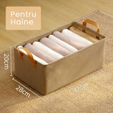 Cutie Depozitare Pentru Haine, Lucruri, Din Textil Cu Cadru Metalic, Manere Laterale, Forma Dreptunghiulara, Volum 26 L