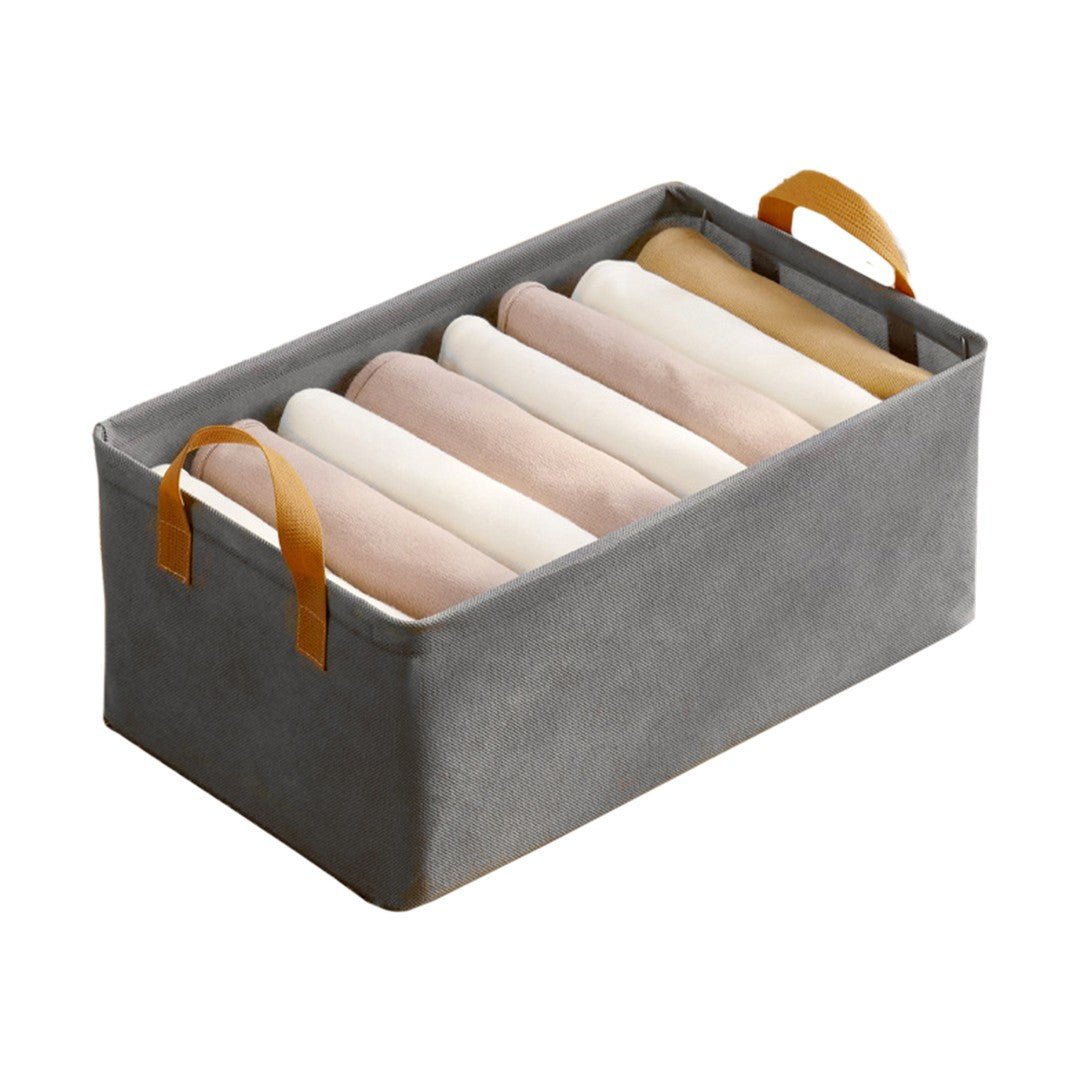 Cutie Depozitare Pentru Haine, Lucruri, Din Textil Cu Cadru Metalic, Manere Laterale, Forma Dreptunghiulara, Volum 26 L