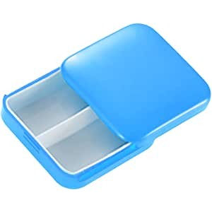 Cutie Depozitare Medicamente, 2 Compartimente, Glisanta, Patrata, Inchidere Etans