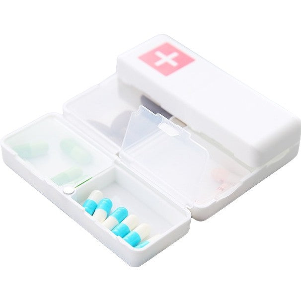 Cutie depozitare medicamente pliabilă, 7 compartimente, plastic fără