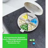 Organizator Pastile 6 Compartimente | VitaSafe - vivimall.ro