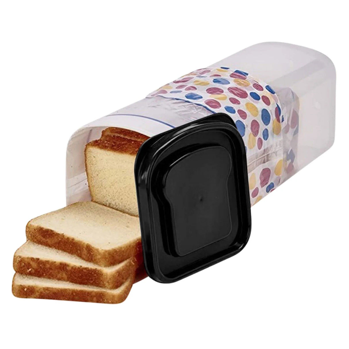 Cutie Depozitare Paine, Din Plastic, 34 X 13 Cm, Pastreaza Prospetimea, Capac - vivimall.ro