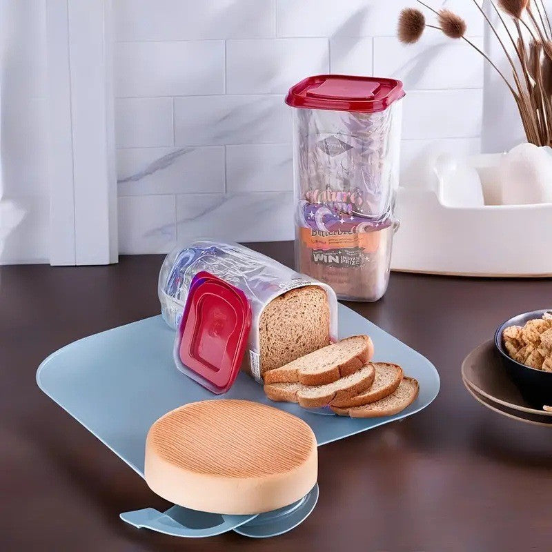 Cutie Depozitare Paine, Din Plastic, 34 X 13 Cm, Pastreaza Prospetimea, Capac - vivimall.ro