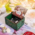 Cutie Muzicala Craciun Manuala Flippy, Lemn, Melodia "Merry Christmas", Portabila, , 6 x 5 x 4.2 cm - vivimall.ro