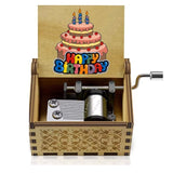 Cutie Muzicala Manuala Flippy, Lemn, Melodia "Happy Birthday", Portabila, , 6 x 5 x 4.2 cm - vivimall.ro