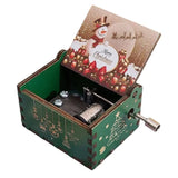 Cutie Muzicala Craciun Manuala Flippy, Lemn, Melodia "Merry Christmas", Portabila, , 6 x 5 x 4.2 cm - vivimall.ro