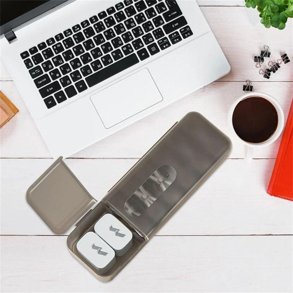 Cutie Organizatoare Pentru Cabluri, Din Plastic,