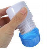 Cutie Pastile Multifunctionala, 4 In 1, Pahar Apa, Taiere, Sfaramare, Depozitare, Compact, Abs Cu Lama Din Inox, Alb/,