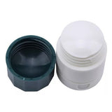 Cutie Pastile Multifunctionala, 4 In 1, Pahar Apa, Taiere, Sfaramare, Depozitare, Compact, Abs Cu Lama Din Inox, Alb/,