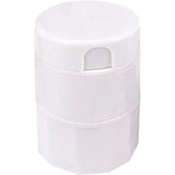 Cutie Pastile Multifunctionala, 4 In 1, Pahar Apa, Taiere, Sfaramare, Depozitare, Compact, Abs Cu Lama Din Inox