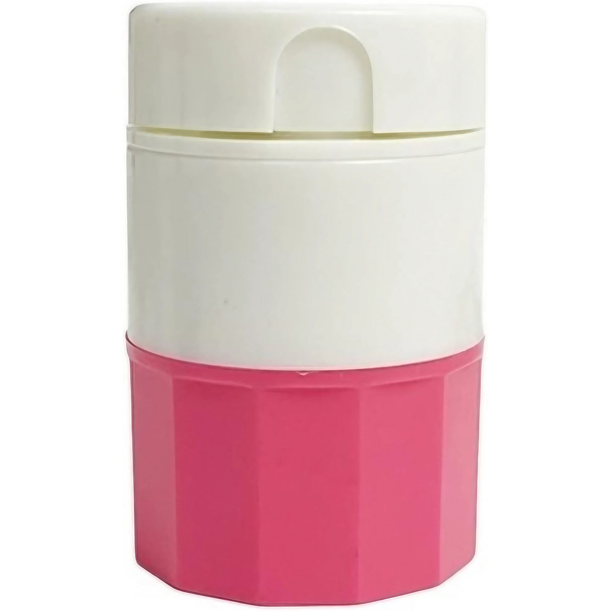 Cutie Pastile Multifunctionala, 4 In 1, Pahar Apa, Taiere, Sfaramare, Depozitare, Compact, Abs Cu Lama Din Inox