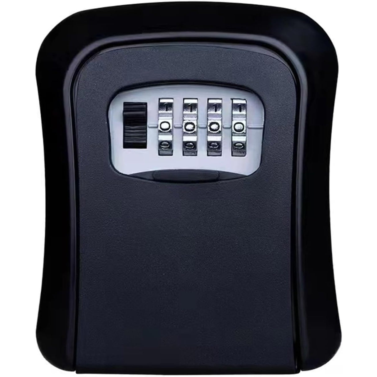 Cutie pentru Chei cu Parola, Flippy, din Aliaj de Aluminiu si Plastic, Cod din 4 Cifre, Impermeabila, Negru - vivimall.ro