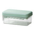 Set Cutie Pentru Gheata, Uz Casnic, Doua Tavite Pentru Cuburi, Capac Etans, Lopata, 23.5X13.3X10 Cm, Verde - vivimall.ro