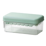 Set Cutie Pentru Gheata, Uz Casnic, 1 Tavita Pentru Cuburi, Capac Etans, Lopata, 23.5X13.3X10 Cm, Verde - vivimall.ro