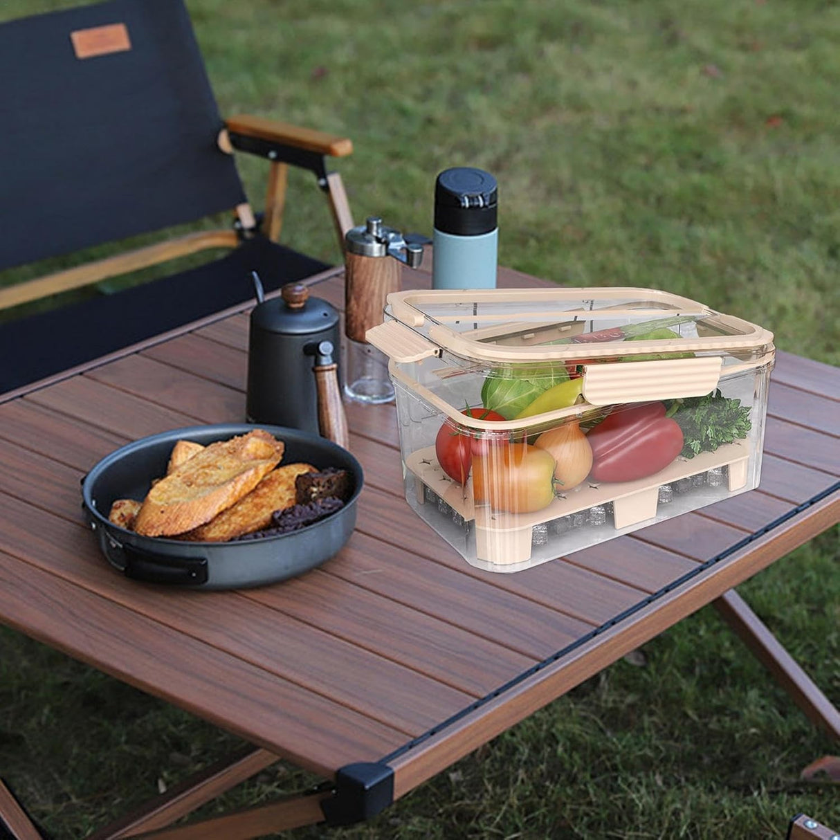 Cutie alimentară cu sistem de răcire și organizare | CoolTray - vivimall.ro