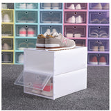Three In A Pack Japanese Shoe Box Simple Plastic Drawer Storage Shoe Box - White Large - Product Size - 33*23*13Cm - vivimall.ro
