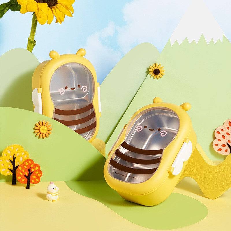 Cutie Pentru Pranz, Din Pp Si Otel Inoxidabil, 2 Compartimente, 301-500 Ml - vivimall.ro