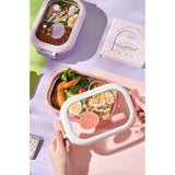 Cutie Pentru Pranz Sau Gustari, Cu Doua Compartimente, Pentru Copii Si Adulti, Etansare, Pp, Perfect Pentru Scoala Si Birou, 1000 Ml, 22.5X14.5X8 Cm - vivimall.ro